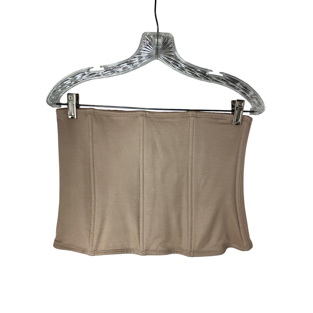 Cabernet Nude Waist Cincher Shapewear Hook Front Tummy Control Corset XL